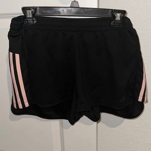 WOMENS XL ADIDAS PINK STRIP SHORTS